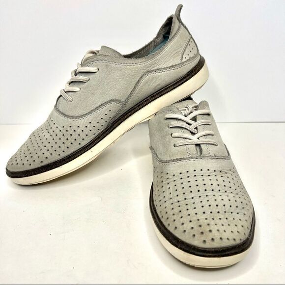 Merrell Around Town Lace Air Nubuck Sneaker Flats in Sleet 7 - Picture 1 of 10